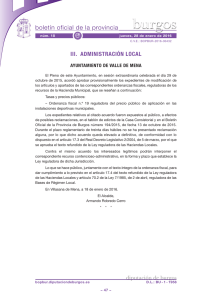 Anuncio 201600432 - Boletín Oficial de la Provincia de Burgos