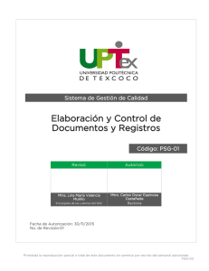 Elaboración y Control de Documentos y Registros