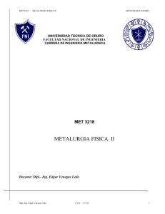 metalurgia fisica ii - Listado de Páginas Web Docente