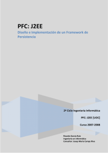 PFC J2EE: FPUOC Framework de persistencia