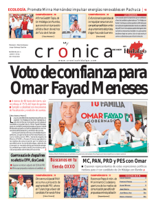 MC, PAN, PRD y PES con Omar - La Crónica de Hoy en Hidalgo