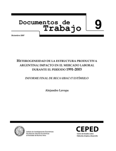 heterogeneidad de la estructura productiva argentina