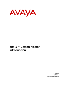 Inicie Avaya one-X Communicator