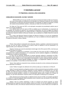 Resolución de 27 de mayo de 2015