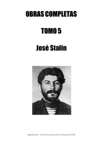 Stalin - Obras Completas Tomo 5