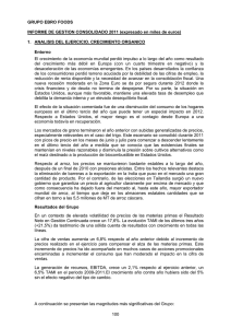 Informe de Gestión Consolidado de Ebro Foods, S.A.