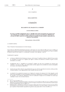 Reglamento (UE) 2016/282 de la Comisión de 26 de febrero de
