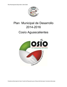 plan de desarrollo municipal de cosío 2010