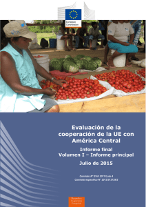 Evaluación de la cooperación de la UE con América Central