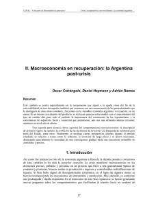 II. Macroeconomía en recuperación: la Argentina post