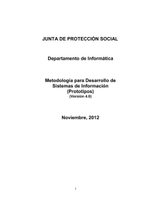 JUNTA DE PROTECCIÓN SOCIAL Departamento de Informática