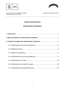 Manual del Usuario de Sanaviron para Administrador Académico V1.0