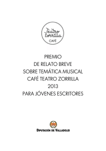 premio de relato breve sobre temática musical café teatro zorrilla