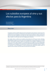 Los subsidios europeos al vino y sus efectos para la Argentina