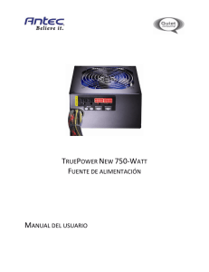 truepower new 750-watt fuente de alimentación manual del