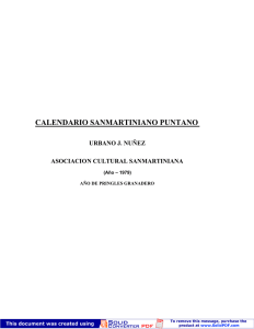 calendario sanmartiniano puntano - Gobierno de la Provincia de