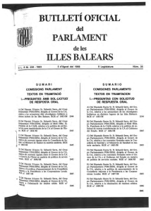 5 d`agost de 1988Núm. 35 II legislatura
