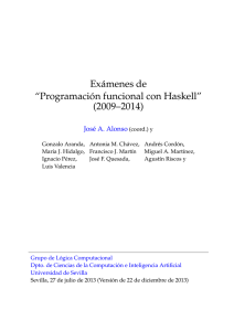 Exámenes de programación funcional con Haskell