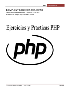 Cuaderno de Ejercicios y Practicas PHP