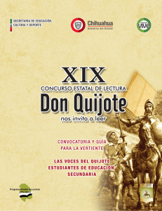 XIX Concurso Estatal de Lectura Don Quijote nos invita a leer Las