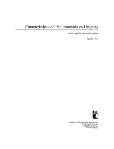 Características del Voluntariado en Uruguay