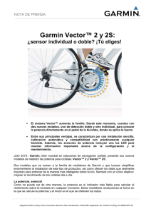 Garmin Vector™ 2 y 2S: ¿sensor individual o doble?