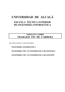 Trabajo Fin de Carrera - Universidad de Alcalá