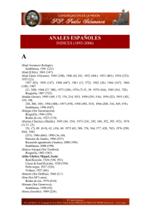 Anales españoles. Indices (1893-2006)