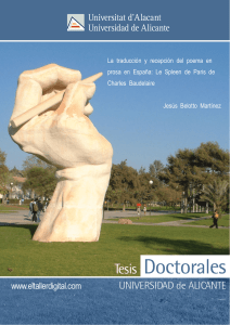 La traducción y recepción del poema en prosa en España: Le