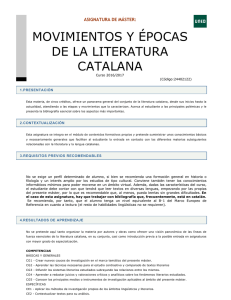 movimientos y épocas de la literatura catalana
