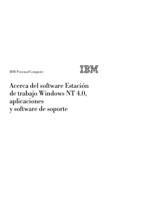 Acerca del software Estación de trabajo Windows NT 4.0