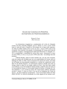 Ecos de Casona en Roepke, de España en Hispanoamérica