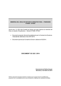 document cg 32/2 2014 - Universitat Politècnica de Catalunya