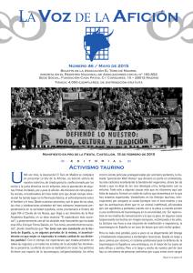 Boletín Nº46 - Asociación EL TORO de Madrid