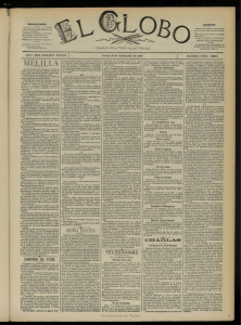 El Globo : diario ilustrado del 26 de septiembre de 1895, nº 7256