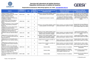 Requisitos mínimos para pruebas (Descarga en PDF 178KB)