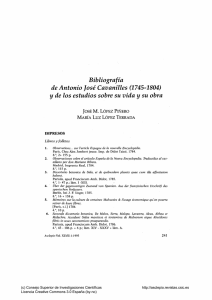 Bibliografía de Antonio José Cavanilles (1745-1804) - Asclepio