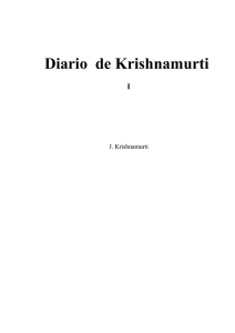 Diario de Krishnamurti