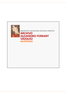 Archivo Alejandro Ferrant Vázquez