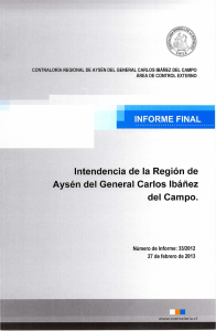 INFORME FINAL Intendencia de la Región de Aysén del General