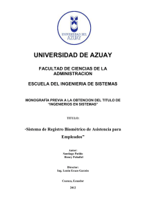 universidad de azuay - DSpace de la Universidad del Azuay