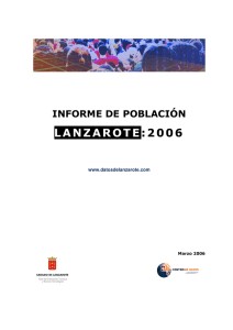Informe de población de Lanzarote 2006