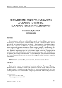 Geodiversidad - Boletín de la Asociación de Geógrafos Españoles