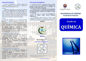 Grado en Química - Universidad de Córdoba