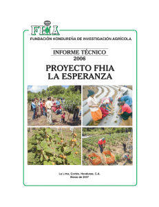 Proyecto FHIA La Esperanza - Fundación Hondureña de