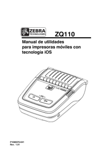 Manual de utilidades para impresoras móviles con