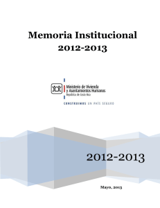 Memoria Institucional 2012-2013