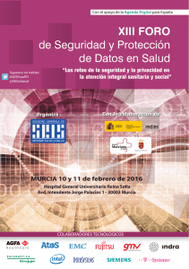 XIII FORO de Seguridad y Protección de Datos en Salud