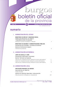i. administración del estado - Boletín Oficial de la Provincia de Burgos