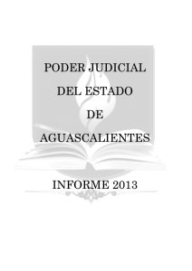 Informe de Labores 2013 - Poder Judicial de Estado de
